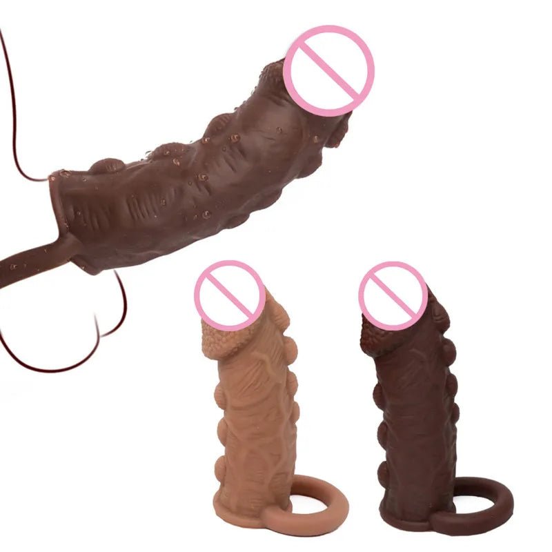 Silicone Penis Cover Reusable Condom Enlargement Extra Thick Penis Extender Cock Rings Sleeve Delay Ejaculation Sexitoys For Men - My StoreSilicone Penis Cover Reusable Condom Enlargement Extra Thick Penis Extender Cock Rings Sleeve Delay Ejaculation Sexitoys For Menthai - adultMy StoreFleshSilicone Penis Cover Reusable Condom Enlargement Extra Thick Penis Extender Cock Rings Sleeve Delay Ejaculation Sexitoys For Men