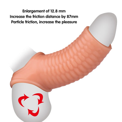 Silicone Reusable Penis Sleeve Flexible Glans Penis Enlarger Extender Delay Ejaculation Cock Ring Sleeve Adult Sex Toys for Men - My StoreSilicone Reusable Penis Sleeve Flexible Glans Penis Enlarger Extender Delay Ejaculation Cock Ring Sleeve Adult Sex Toys for Men33sextoysMy StoreAASilicone Reusable Penis Sleeve Flexible Glans Penis Enlarger Extender Delay Ejaculation Cock Ring Sleeve Adult Sex Toys for Men