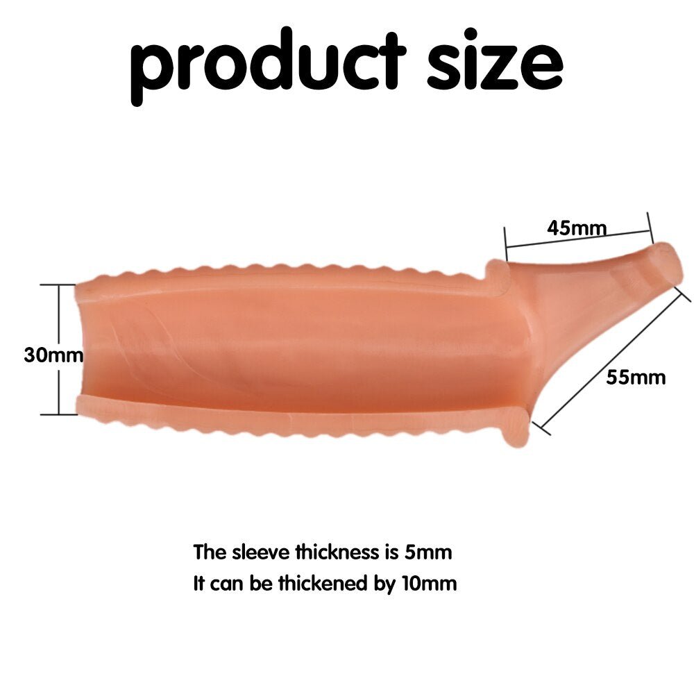 Silicone Reusable Penis Sleeve Flexible Glans Penis Enlarger Extender Delay Ejaculation Cock Ring Sleeve Adult Sex Toys for Men - My StoreSilicone Reusable Penis Sleeve Flexible Glans Penis Enlarger Extender Delay Ejaculation Cock Ring Sleeve Adult Sex Toys for Men33sextoysMy StoreAASilicone Reusable Penis Sleeve Flexible Glans Penis Enlarger Extender Delay Ejaculation Cock Ring Sleeve Adult Sex Toys for Men