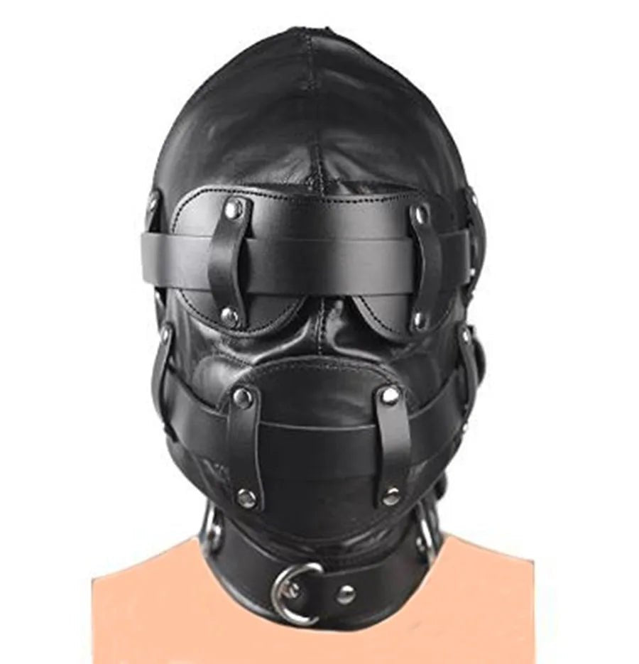 SM Leather Padded Hood Blindfold.Head Harness Mask Gag. BDSM Bondage .Sex Toys For Couples Accessories - My StoreSM Leather Padded Hood Blindfold.Head Harness Mask Gag. BDSM Bondage .Sex Toys For Couples Accessoriesthai - adultMy Store1 BDSM MaskSM Leather Padded Hood Blindfold.Head Harness Mask Gag. BDSM Bondage .Sex Toys For Couples Accessories