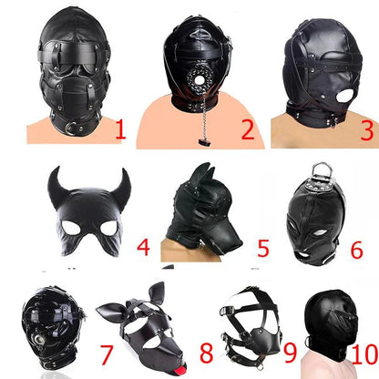 SM Leather Padded Hood Blindfold.Head Harness Mask Gag. BDSM Bondage .Sex Toys For Couples Accessories - My StoreSM Leather Padded Hood Blindfold.Head Harness Mask Gag. BDSM Bondage .Sex Toys For Couples Accessoriesthai - adultMy Store1 BDSM MaskSM Leather Padded Hood Blindfold.Head Harness Mask Gag. BDSM Bondage .Sex Toys For Couples Accessories