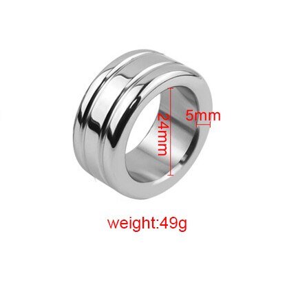 Stainless Steel Cock Ring Metal Penis Bondage Lock Restraint Ring Male Time Delay Ejaculation Penis Ring BDSM Sex Toy for Men - My StoreStainless Steel Cock Ring Metal Penis Bondage Lock Restraint Ring Male Time Delay Ejaculation Penis Ring BDSM Sex Toy for Men33sextoysMy Store24mm24mmStainless Steel Cock Ring Metal Penis Bondage Lock Restraint Ring Male Time Delay Ejaculation Penis Ring BDSM Sex Toy for Men