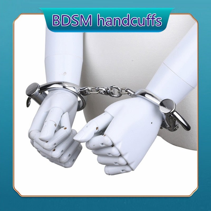 Stainless Steel Female Male Handcuff Metal Ankle Cuffs Wrist Cuff for Couple Bdsm Bondage Restraints Adult Game Sex Toys - My StoreStainless Steel Female Male Handcuff Metal Ankle Cuffs Wrist Cuff for Couple Bdsm Bondage Restraints Adult Game Sex Toys33sextoysMy StoreSilver handcuffsSilver handcuffsStainless Steel Female Male Handcuff Metal Ankle Cuffs Wrist Cuff for Couple Bdsm Bondage Restraints Adult Game Sex Toys