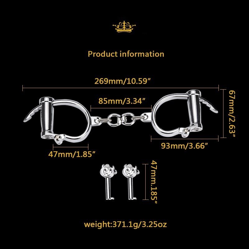 Stainless Steel Female Male Handcuff Metal Ankle Cuffs Wrist Cuff for Couple Bdsm Bondage Restraints Adult Game Sex Toys - My StoreStainless Steel Female Male Handcuff Metal Ankle Cuffs Wrist Cuff for Couple Bdsm Bondage Restraints Adult Game Sex Toys33sextoysMy StoreSilver handcuffsSilver handcuffsStainless Steel Female Male Handcuff Metal Ankle Cuffs Wrist Cuff for Couple Bdsm Bondage Restraints Adult Game Sex Toys
