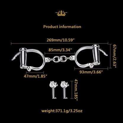 Stainless Steel Female Male Handcuff Metal Ankle Cuffs Wrist Cuff for Couple Bdsm Bondage Restraints Adult Game Sex Toys - My StoreStainless Steel Female Male Handcuff Metal Ankle Cuffs Wrist Cuff for Couple Bdsm Bondage Restraints Adult Game Sex Toys33sextoysMy StoreSilver handcuffsSilver handcuffsStainless Steel Female Male Handcuff Metal Ankle Cuffs Wrist Cuff for Couple Bdsm Bondage Restraints Adult Game Sex Toys