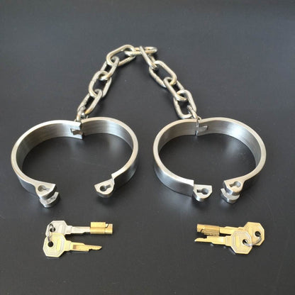 Stainless Steel Slave Flirt Wrist Handcuffs Ankle Cuffs Neck Collar Chain BDSM Shackle Bondage Invisiable Lock Fetish Sex Toys - My StoreStainless Steel Slave Flirt Wrist Handcuffs Ankle Cuffs Neck Collar Chain BDSM Shackle Bondage Invisiable Lock Fetish Sex Toys33sextoysMy StoreMan CollarMan CollarStainless Steel Slave Flirt Wrist Handcuffs Ankle Cuffs Neck Collar Chain BDSM Shackle Bondage Invisiable Lock Fetish Sex Toys