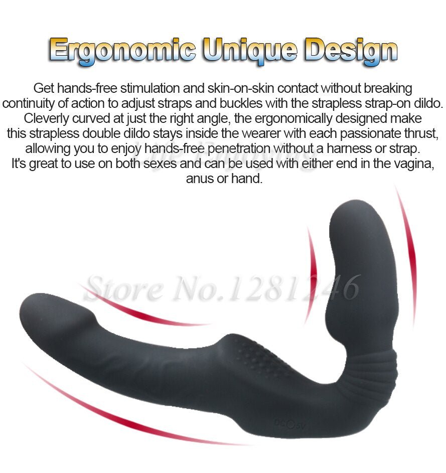 Strapless Strap - on Dildo Vibrator for Couples Strapon for Lesiban Wireless Remote Control Double - Heads Vibrator Adult Sex Toys - My StoreStrapless Strap - on Dildo Vibrator for Couples Strapon for Lesiban Wireless Remote Control Double - Heads Vibrator Adult Sex Toys33sextoysMy StoreNo RemoteNo RemoteStrapless Strap - on Dildo Vibrator for Couples Strapon for Lesiban Wireless Remote Control Double - Heads Vibrator Adult Sex Toys
