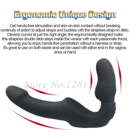 Strapless Strap - on Dildo Vibrator for Couples Strapon for Lesiban Wireless Remote Control Double - Heads Vibrator Adult Sex Toys - My StoreStrapless Strap - on Dildo Vibrator for Couples Strapon for Lesiban Wireless Remote Control Double - Heads Vibrator Adult Sex Toys33sextoysMy StoreNo RemoteNo RemoteStrapless Strap - on Dildo Vibrator for Couples Strapon for Lesiban Wireless Remote Control Double - Heads Vibrator Adult Sex Toys