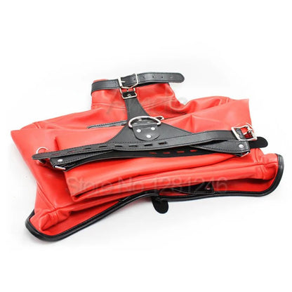 Synthetic Leather Straitjacket BDSM Adult Games Straight Jacket Adjustable Fetish Harness Body Bondage Sex Toy For Women and Men - My StoreSynthetic Leather Straitjacket BDSM Adult Games Straight Jacket Adjustable Fetish Harness Body Bondage Sex Toy For Women and Menthai - adultMy StoreRedSynthetic Leather Straitjacket BDSM Adult Games Straight Jacket Adjustable Fetish Harness Body Bondage Sex Toy For Women and Men