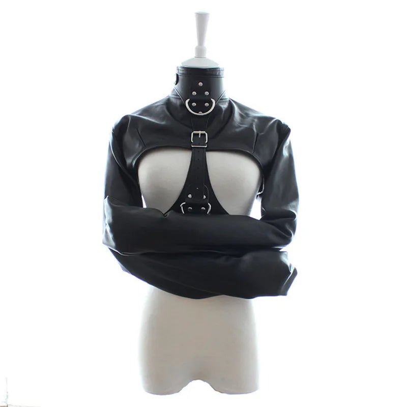 Synthetic Leather Straitjacket BDSM Adult Games Straight Jacket Adjustable Fetish Harness Body Bondage Sex Toy For Women and Men - My StoreSynthetic Leather Straitjacket BDSM Adult Games Straight Jacket Adjustable Fetish Harness Body Bondage Sex Toy For Women and Menthai - adultMy StoreBlackSynthetic Leather Straitjacket BDSM Adult Games Straight Jacket Adjustable Fetish Harness Body Bondage Sex Toy For Women and Men