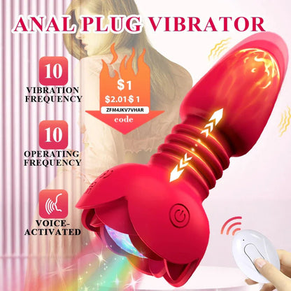 Telescopic Anal Plug Vibrator Butt Plug Vibrating Dildo Wireless Remote Prostate Massager Vagina Masturbator Sex Toy for Men Gay - My StoreTelescopic Anal Plug Vibrator Butt Plug Vibrating Dildo Wireless Remote Prostate Massager Vagina Masturbator Sex Toy for Men Gaythai - adultMy StoreRedTelescopic Anal Plug Vibrator Butt Plug Vibrating Dildo Wireless Remote Prostate Massager Vagina Masturbator Sex Toy for Men Gay
