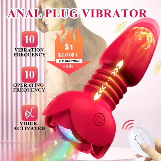 Telescopic Anal Plug Vibrator Butt Plug Vibrating Dildo Wireless Remote Prostate Massager Vagina Masturbator Sex Toy for Men Gay - My StoreTelescopic Anal Plug Vibrator Butt Plug Vibrating Dildo Wireless Remote Prostate Massager Vagina Masturbator Sex Toy for Men Gaythai - adultMy StoreRedTelescopic Anal Plug Vibrator Butt Plug Vibrating Dildo Wireless Remote Prostate Massager Vagina Masturbator Sex Toy for Men Gay