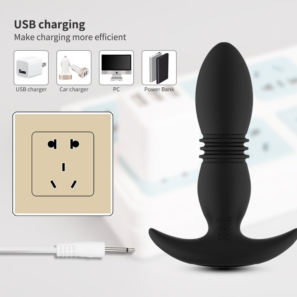 Telescopic Vibrator Anal Plug Sex Shop Prostate Massage Stimulator Female Masturbator Butt Plug Anal Beads Sex Toys for Couple - My StoreTelescopic Vibrator Anal Plug Sex Shop Prostate Massage Stimulator Female Masturbator Butt Plug Anal Beads Sex Toys for Couple33sextoysMy StoreWith remote controlWith remote controlTelescopic Vibrator Anal Plug Sex Shop Prostate Massage Stimulator Female Masturbator Butt Plug Anal Beads Sex Toys for Couple