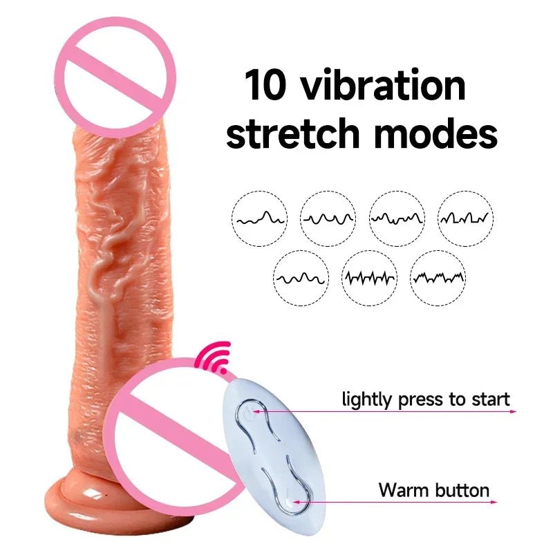 Telescopic Vibrator Realistic Big Dildo Female Masturbation Suction Cup Heating Penis Remote Control Dick For Women Sex Toys - My StoreTelescopic Vibrator Realistic Big Dildo Female Masturbation Suction Cup Heating Penis Remote Control Dick For Women Sex Toysthai - adultMy StoreWirelessTelescopic Vibrator Realistic Big Dildo Female Masturbation Suction Cup Heating Penis Remote Control Dick For Women Sex Toys