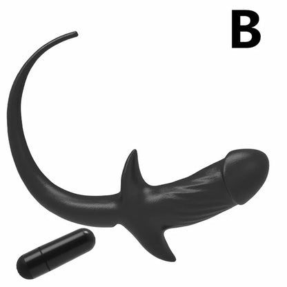 TPE with Vibrator Dog Tail Butt Plug Puppy Tail Anal Plug Toys G - spot Stimulator Erotic Adult Toys Slave Women Tail Gay Sex Toys - My StoreTPE with Vibrator Dog Tail Butt Plug Puppy Tail Anal Plug Toys G - spot Stimulator Erotic Adult Toys Slave Women Tail Gay Sex Toysthai - adultMy StoreA blackTPE with Vibrator Dog Tail Butt Plug Puppy Tail Anal Plug Toys G - spot Stimulator Erotic Adult Toys Slave Women Tail Gay Sex Toys