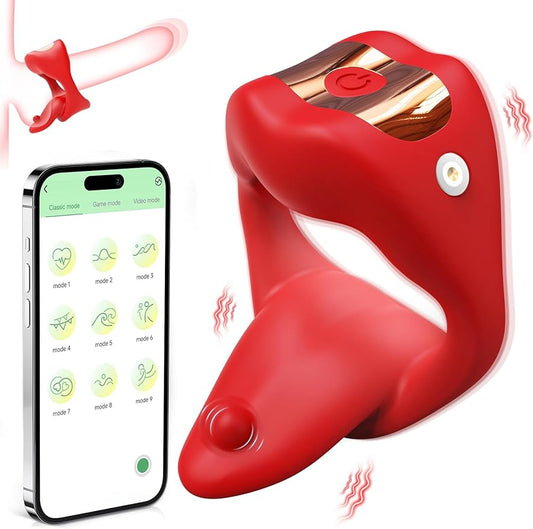 Vibrating Cock Ring Sex Toys for Men. Penis Ring Tongue Design with 9 Vibration Modes. Adult Toys Vibrator with APP Control. Male Couples Sex Toys Clitoral Vibrator. Adult Sex Toys & Games for Couple - My StoreVibrating Cock Ring Sex Toys for Men. Penis Ring Tongue Design with 9 Vibration Modes. Adult Toys Vibrator with APP Control. Male Couples Sex Toys Clitoral Vibrator. Adult Sex Toys & Games for Couplethai - adultMy StoreRedVibrating Cock Ring Sex Toys for Men. Penis Ring Tongue Design with 