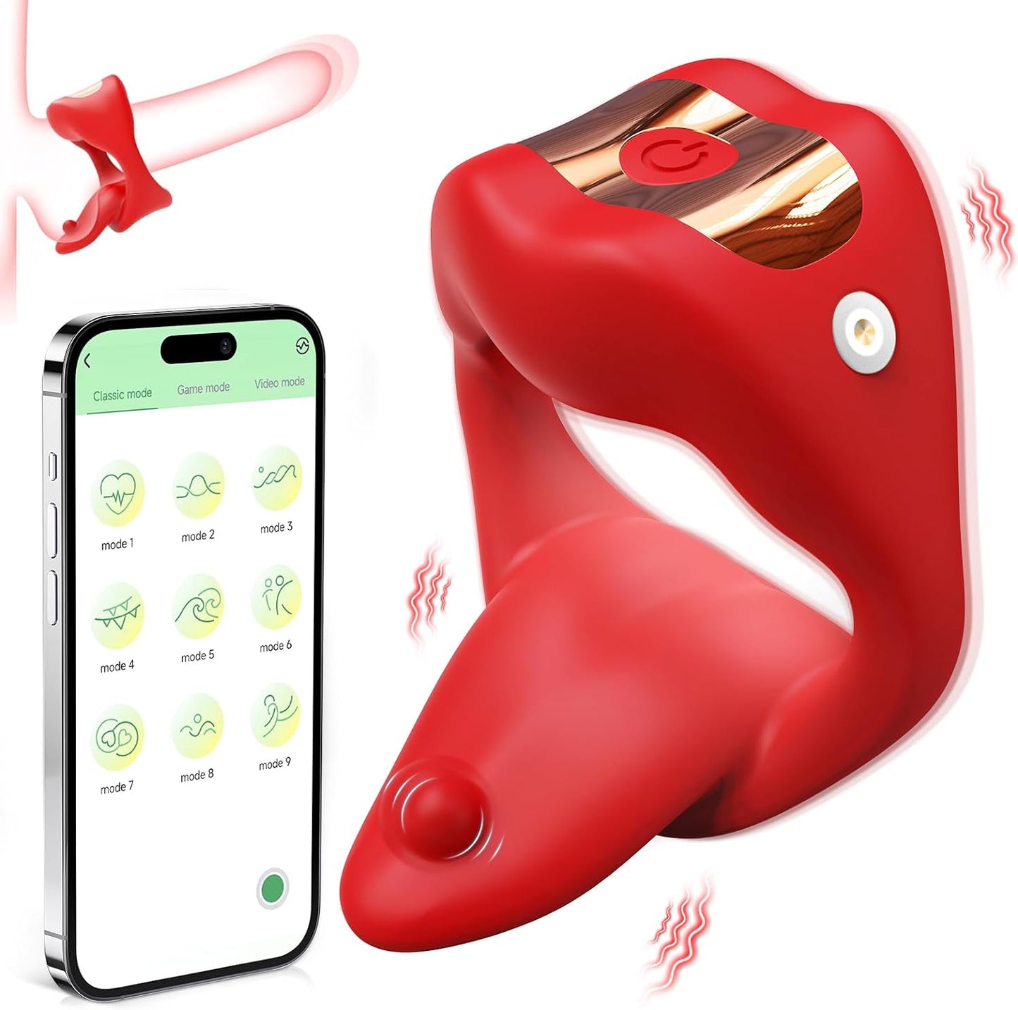 Vibrating Cock Ring Sex Toys for Men. Penis Ring Tongue Design with 9 Vibration Modes. Adult Toys Vibrator with APP Control. Male Couples Sex Toys Clitoral Vibrator. Adult Sex Toys & Games for Couple - My StoreVibrating Cock Ring Sex Toys for Men. Penis Ring Tongue Design with 9 Vibration Modes. Adult Toys Vibrator with APP Control. Male Couples Sex Toys Clitoral Vibrator. Adult Sex Toys & Games for Couplethai - adultMy StoreRedVibrating Cock Ring Sex Toys for Men. Penis Ring Tongue Design with 