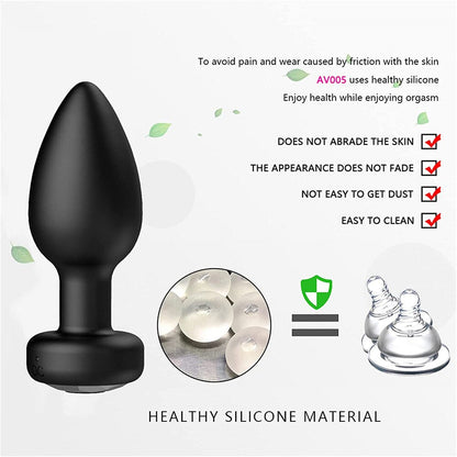 Vibrator Plug Anal Female Vibrators Male Wireless Prostate Anus Plug Portable Gay Sex Toys Waterproof Massager Couple 10 Modes - My StoreVibrator Plug Anal Female Vibrators Male Wireless Prostate Anus Plug Portable Gay Sex Toys Waterproof Massager Couple 10 Modes33sextoysMy StoreBlackBlackVibrator Plug Anal Female Vibrators Male Wireless Prostate Anus Plug Portable Gay Sex Toys Waterproof Massager Couple 10 Modes