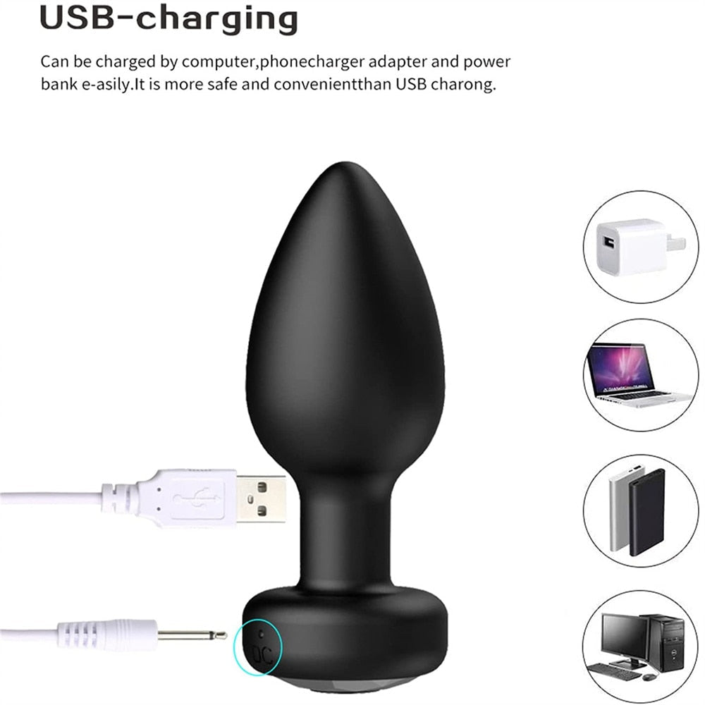 Vibrator Plug Anal Female Vibrators Male Wireless Prostate Anus Plug Portable Gay Sex Toys Waterproof Massager Couple 10 Modes - My StoreVibrator Plug Anal Female Vibrators Male Wireless Prostate Anus Plug Portable Gay Sex Toys Waterproof Massager Couple 10 Modes33sextoysMy StoreBlackBlackVibrator Plug Anal Female Vibrators Male Wireless Prostate Anus Plug Portable Gay Sex Toys Waterproof Massager Couple 10 Modes