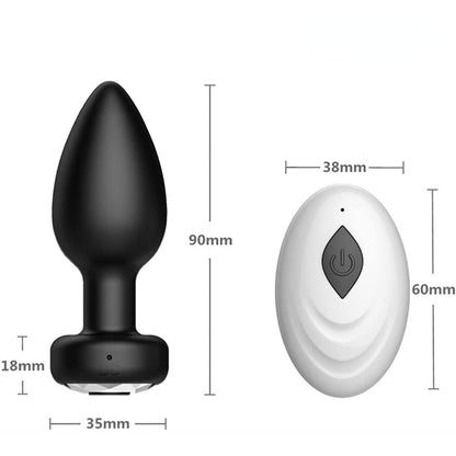 Vibrator Plug Anal Female Vibrators Male Wireless Prostate Anus Plug Portable Gay Sex Toys Waterproof Massager Couple 10 Modes - My StoreVibrator Plug Anal Female Vibrators Male Wireless Prostate Anus Plug Portable Gay Sex Toys Waterproof Massager Couple 10 Modes33sextoysMy StoreBlackBlackVibrator Plug Anal Female Vibrators Male Wireless Prostate Anus Plug Portable Gay Sex Toys Waterproof Massager Couple 10 Modes