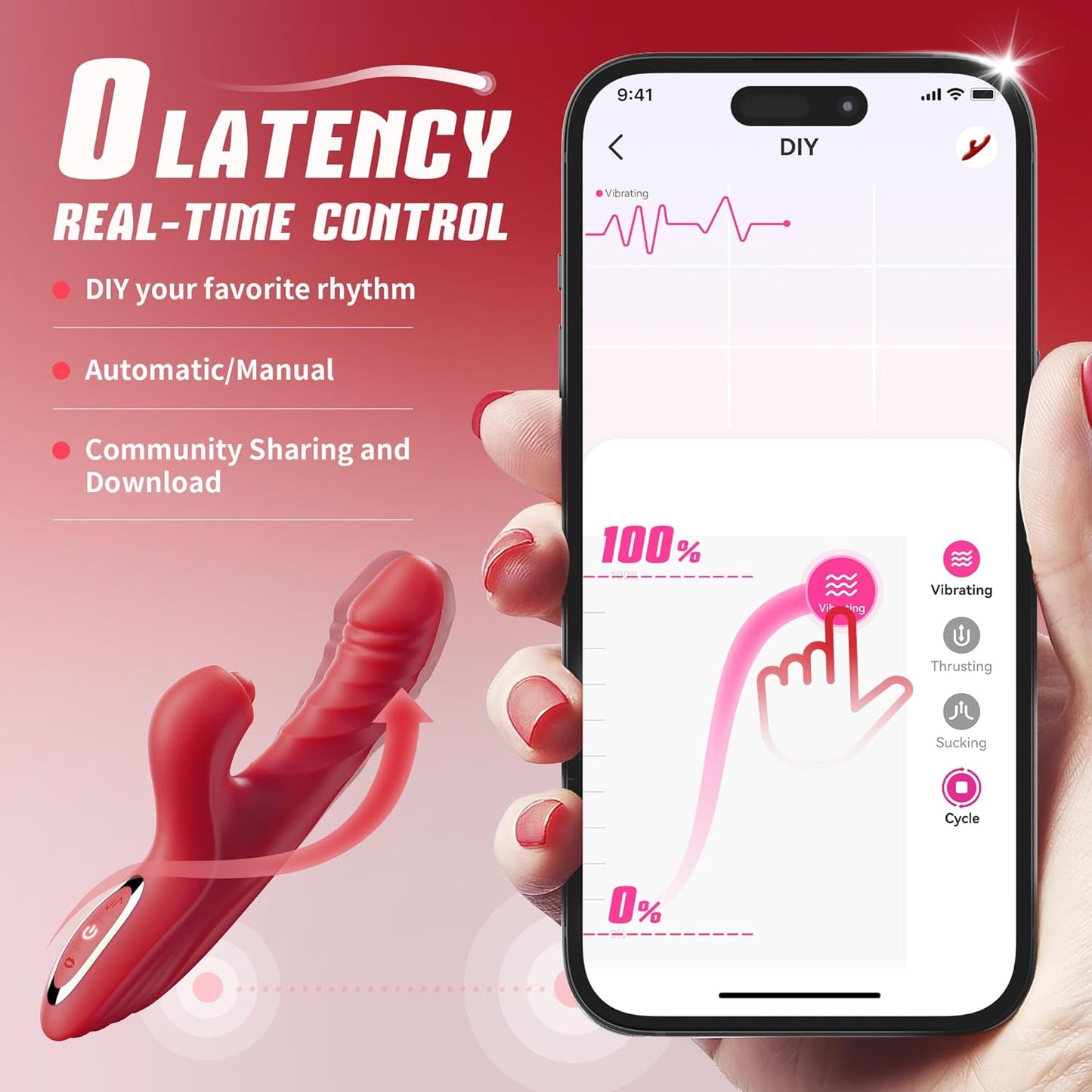 Vibrator Thrusting Dildo for Women Toendi G Spot Vibrator Clitoral Stimulator Sex Toys Dildos Vibrator with 10 Vibration 7 Thrust Mode with Licking. Rabbit Vibrators Adult Sex Toy for Women and Couple - My StoreVibrator Thrusting Dildo for Women Toendi G Spot Vibrator Clitoral Stimulator Sex Toys Dildos Vibrator with 10 Vibration 7 Thrust Mode with Licking. Rabbit Vibrators Adult Sex Toy for Women and Couplethai - adultMy StoreDildo RedVibrator Thrusting Dildo for Women Toendi G Spot Vibrator Cl