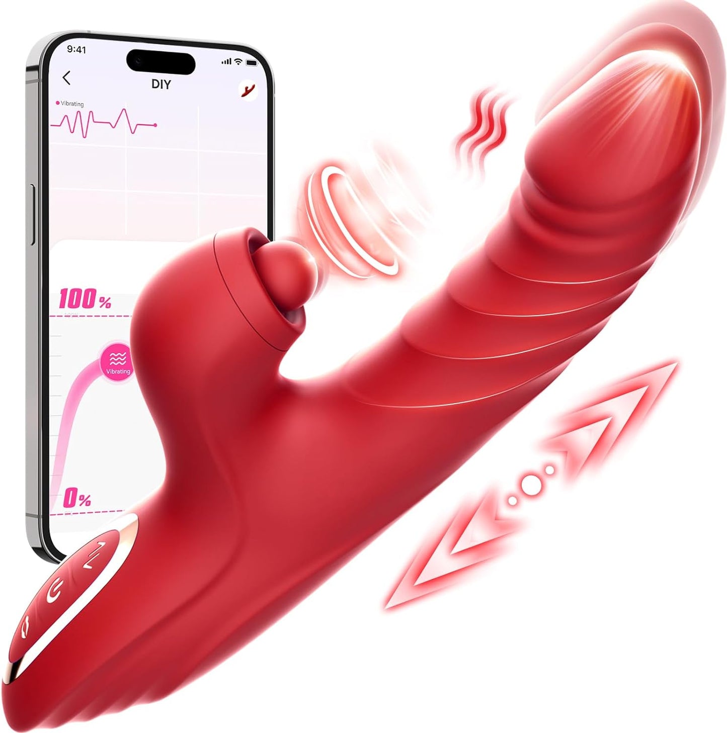 Vibrator Thrusting Dildo for Women Toendi G Spot Vibrator Clitoral Stimulator Sex Toys Dildos Vibrator with 10 Vibration 7 Thrust Mode with Licking. Rabbit Vibrators Adult Sex Toy for Women and Couple - My StoreVibrator Thrusting Dildo for Women Toendi G Spot Vibrator Clitoral Stimulator Sex Toys Dildos Vibrator with 10 Vibration 7 Thrust Mode with Licking. Rabbit Vibrators Adult Sex Toy for Women and Couplethai - adultMy StoreDildo RedVibrator Thrusting Dildo for Women Toendi G Spot Vibrator Cl