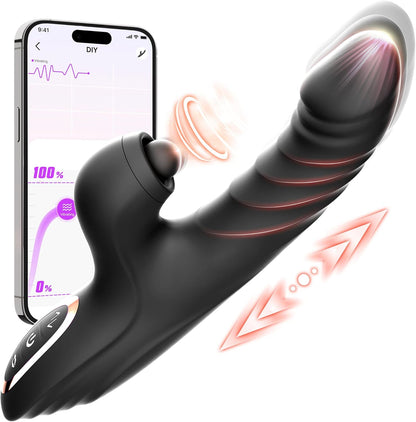 Vibrator Thrusting Dildo for Women Toendi G Spot Vibrator Clitoral Stimulator Sex Toys Dildos Vibrator with 10 Vibration 7 Thrust Mode with Licking. Rabbit Vibrators Adult Sex Toy for Women and Couple - My StoreVibrator Thrusting Dildo for Women Toendi G Spot Vibrator Clitoral Stimulator Sex Toys Dildos Vibrator with 10 Vibration 7 Thrust Mode with Licking. Rabbit Vibrators Adult Sex Toy for Women and Couplethai - adultMy StoreY - blackVibrator Thrusting Dildo for Women Toendi G Spot Vibrator Cl