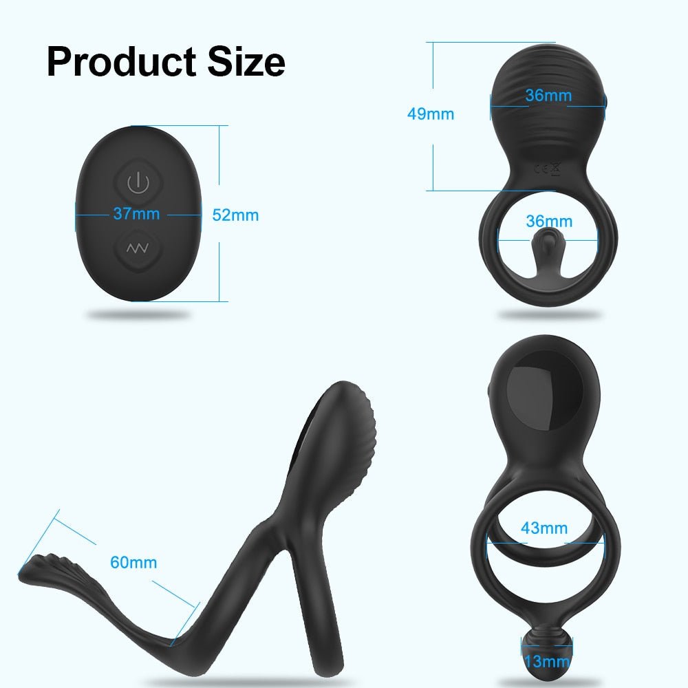 Wireless Couple Ring Sex Toys for Mens Penis Cock Vibrator Ring Cockring Retardant Ejaculation Delay Remote Control - My StoreWireless Couple Ring Sex Toys for Mens Penis Cock Vibrator Ring Cockring Retardant Ejaculation Delay Remote Control33sextoysMy Storeremote controlremote controlWireless Couple Ring Sex Toys for Mens Penis Cock Vibrator Ring Cockring Retardant Ejaculation Delay Remote Control
