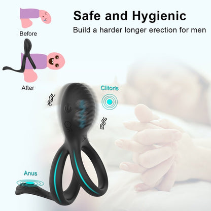 Wireless Couple Ring Sex Toys for Mens Penis Cock Vibrator Ring Cockring Retardant Ejaculation Delay Remote Control - My StoreWireless Couple Ring Sex Toys for Mens Penis Cock Vibrator Ring Cockring Retardant Ejaculation Delay Remote Control33sextoysMy Storeremote controlremote controlWireless Couple Ring Sex Toys for Mens Penis Cock Vibrator Ring Cockring Retardant Ejaculation Delay Remote Control