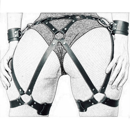 Women Leather Harness Dildo Strapon Belt Strap on Adult Sex Toys for Woman Couples Sex Products Punk Gothic Bdsm Bondage Panties - My StoreWomen Leather Harness Dildo Strapon Belt Strap on Adult Sex Toys for Woman Couples Sex Products Punk Gothic Bdsm Bondage Panties33sextoysMy StoreMH-035-BlackMH - 035 - BlackWomen Leather Harness Dildo Strapon Belt Strap on Adult Sex Toys for Woman Couples Sex Products Punk Gothic Bdsm Bondage Panties