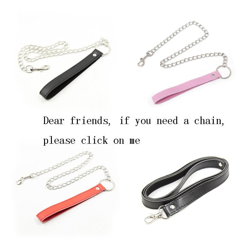 Women Lovely Sailor Moon Leather Collar Lead Chain Bondage Restraints Adult Game BDSM Collars Sex Toys Sex Game Accessories Set - My StoreWomen Lovely Sailor Moon Leather Collar Lead Chain Bondage Restraints Adult Game BDSM Collars Sex Toys Sex Game Accessories Set33sextoysMy StoreLarge black collarLarge black collarWomen Lovely Sailor Moon Leather Collar Lead Chain Bondage Restraints Adult Game BDSM Collars Sex Toys Sex Game Accessories Set