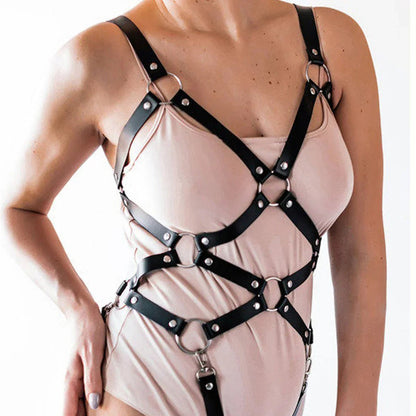Women Sexy Pu Leather Lingerie Full Body Harness Belt Bdsm Bondage Thigh Garter Belt Gothic Fetish Clothing Exotic Accessories - My StoreWomen Sexy Pu Leather Lingerie Full Body Harness Belt Bdsm Bondage Thigh Garter Belt Gothic Fetish Clothing Exotic Accessoriesthai - adultMy Storebody hanressWomen Sexy Pu Leather Lingerie Full Body Harness Belt Bdsm Bondage Thigh Garter Belt Gothic Fetish Clothing Exotic Accessories